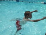 eddie swims!